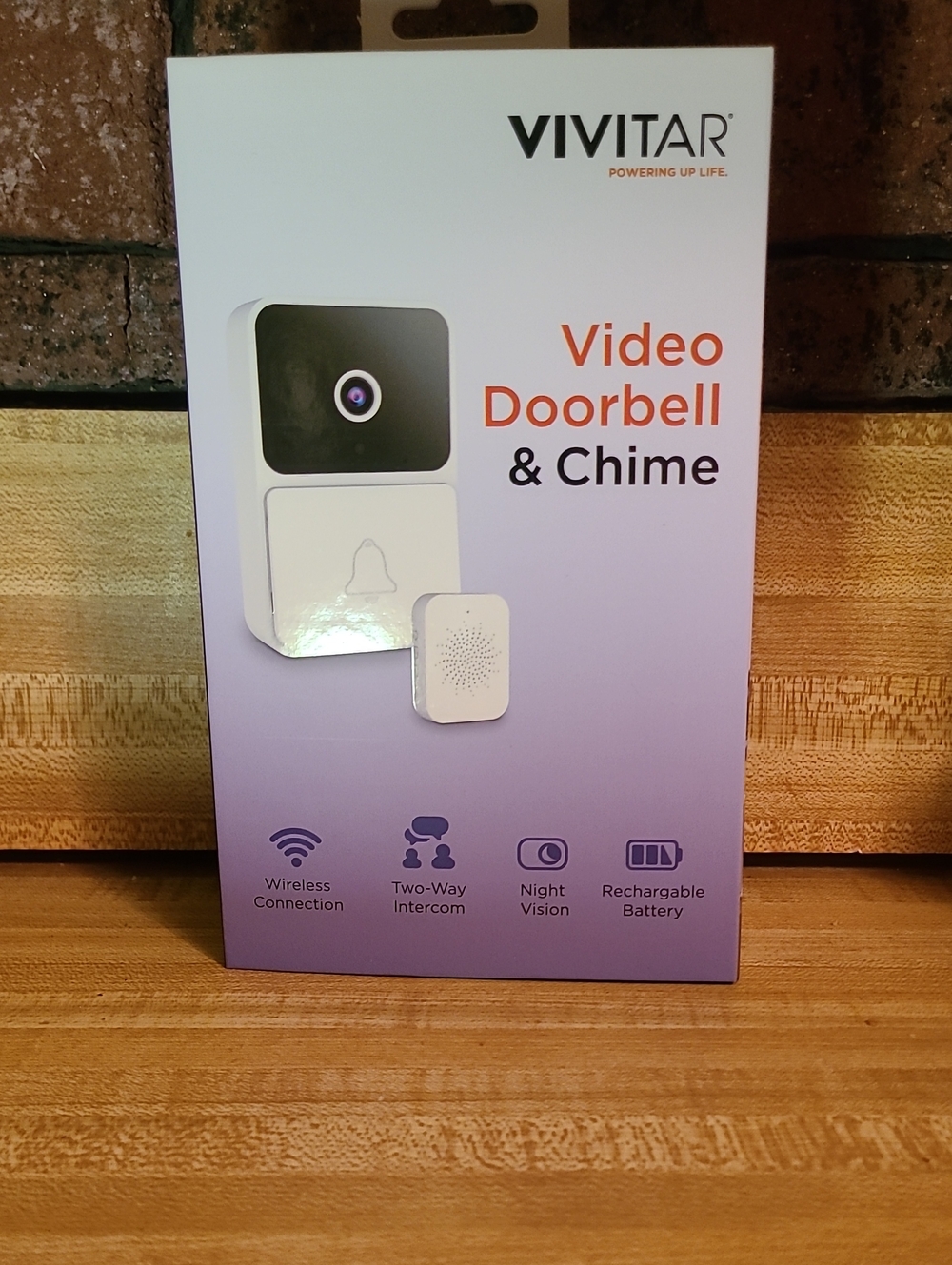 Vivitar Video Doorbell & Chime - White